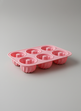 2 Adet 6'lı Silikon Muffin ve Cupcake Kalıbı - Yapışmaz Tek Parça Esnek Kek Kalıbı 25x16 cm
