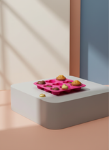 9'lu Kalp Şekilli Silikon Kek ve Çikolata Kalıbı - Pembe Mini Muffin ve Lokmalık Tatlı Kalıbı